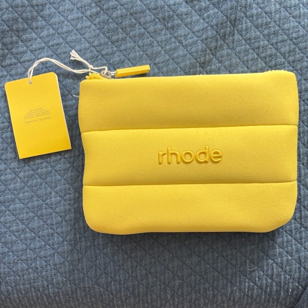 RHODE  LE LEMON Yellow Clutch